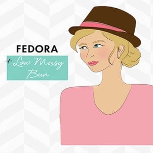 illustration of person wearing a fedora hat