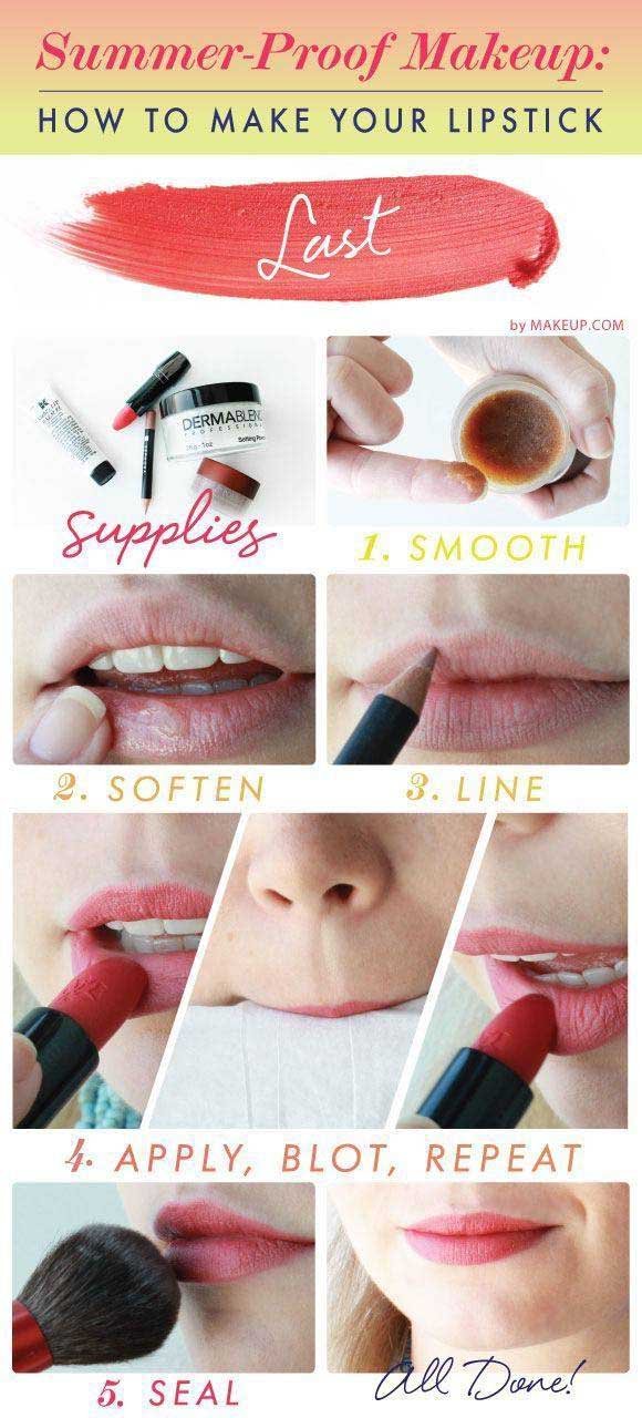 how to make lipstick last