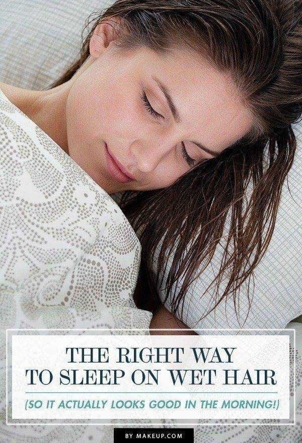 The Right Way to Sleep on Wet Hair (So It Actually Looks Good in the Morning!). The Right Way to Sleep on Wet Hair (So It Actually Looks Good in the Morning!).