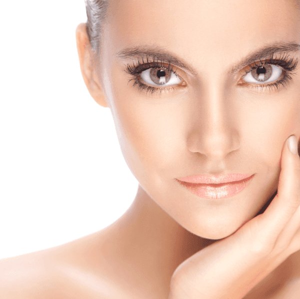 person wearing natural makeup