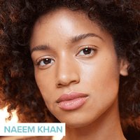 person wearing neutral makeup