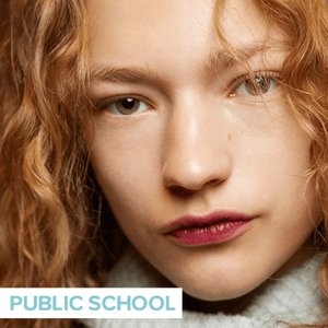 person wearing dark red lipstick