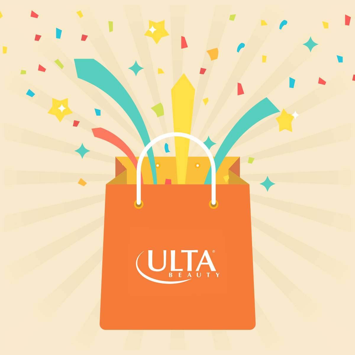 illustration of ulta shopping bag