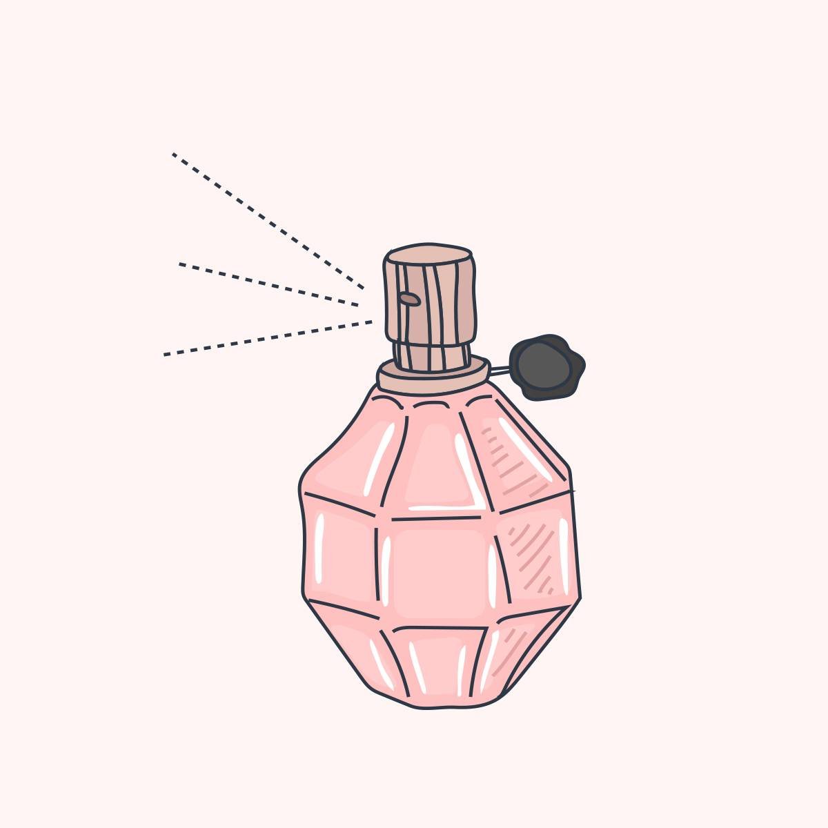 illustration of perfume bottle