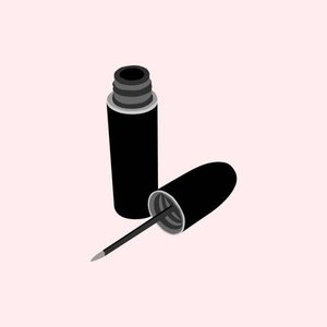 illustration of bottle of liquid eyeliner