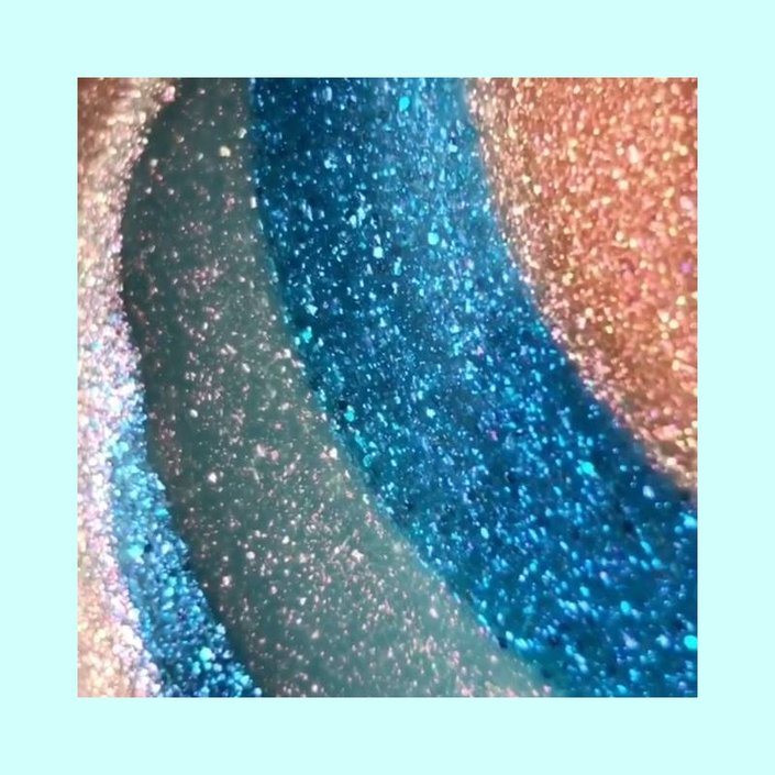 multicolored glitter
