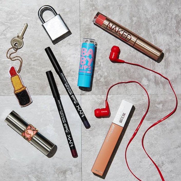 various makeup products