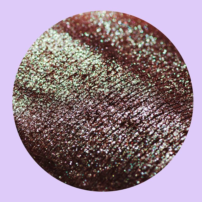 close-up of chrome eyeshadow