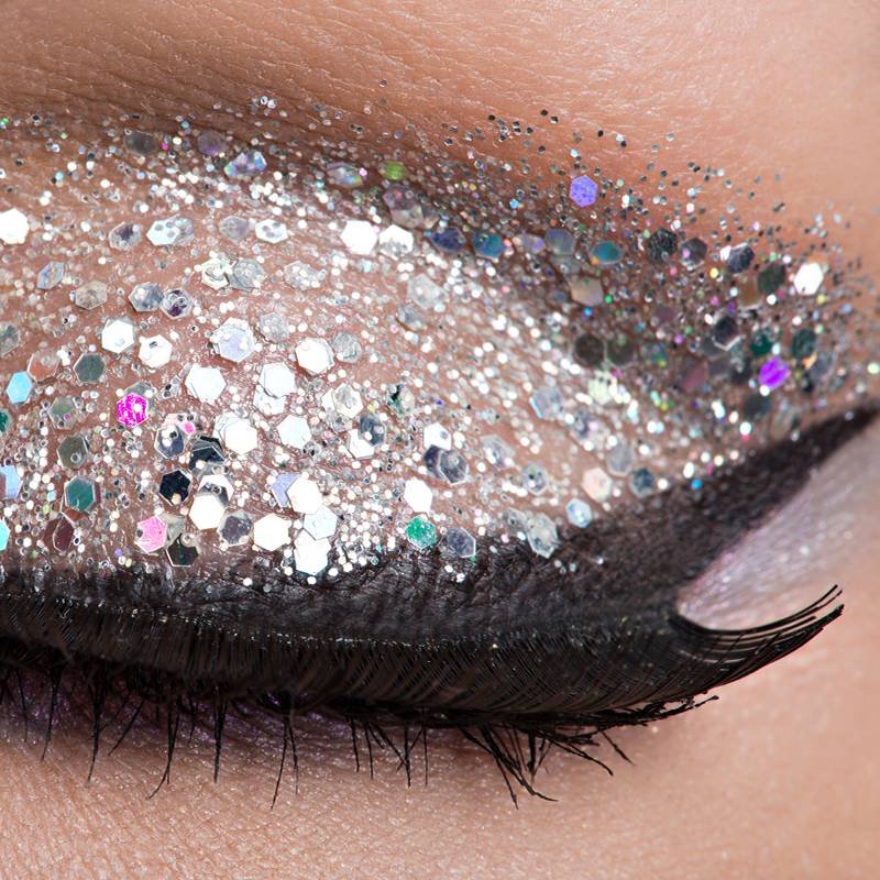 Sequined Makeup Look
