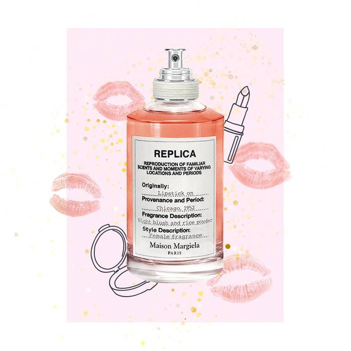 maison margiela replica lipstick on
