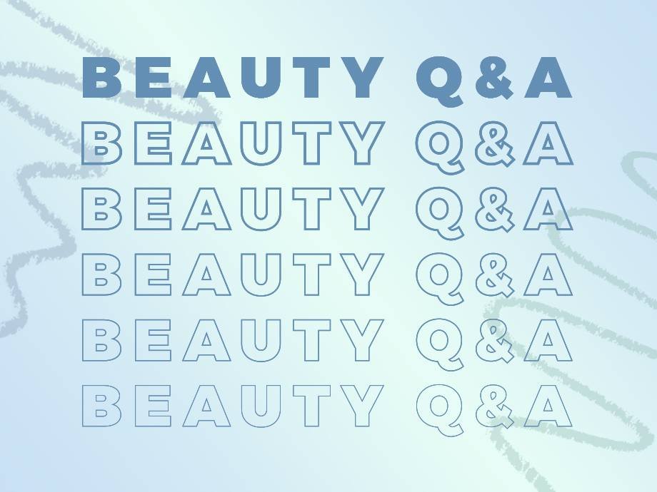 blue beauty q&a graphic