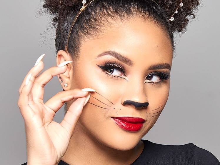 Try This Easy  Four Step Cat  Halloween  Makeup  Tutorial 