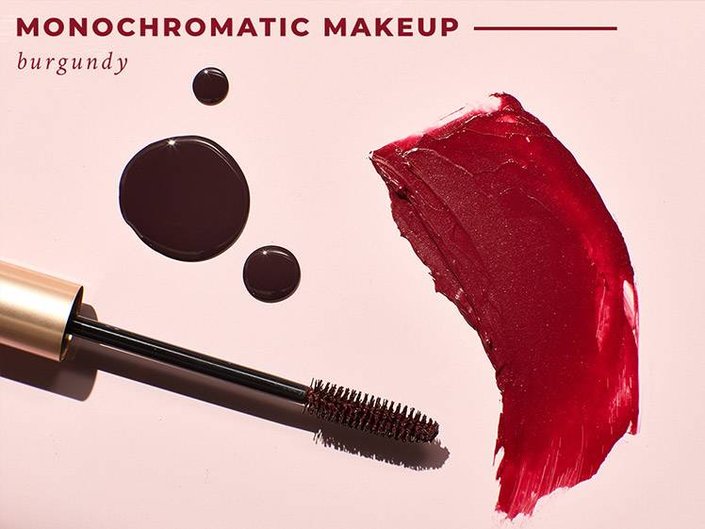 burgundy makeup swatches