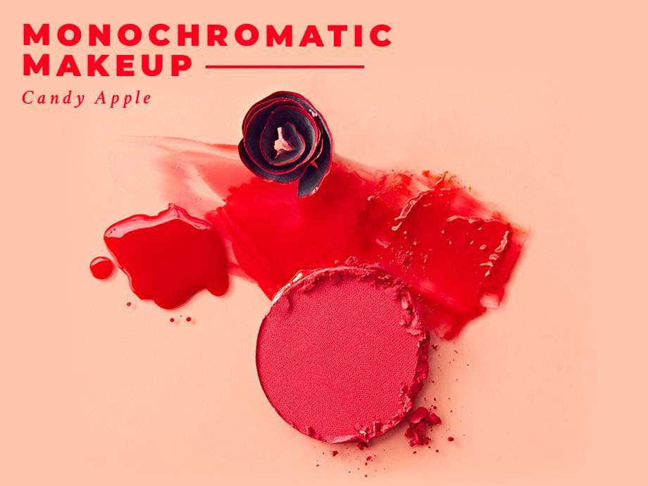 candy apple red makeup swatches