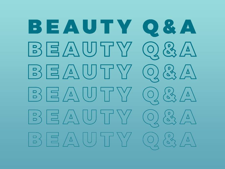 blue beauty q&a graphic