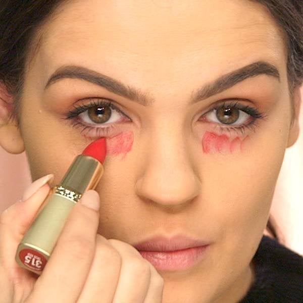 biograf Enumerate Spekulerer How to Conceal Dark Undereye Circles With Red Lipstick | Makeup.com |  Makeup.com