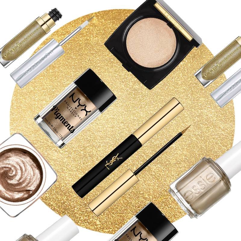 gold makeup products