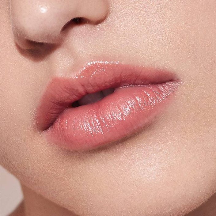 lips wearing lip balm