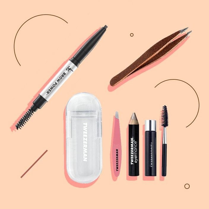 mini eyebrow tools and products