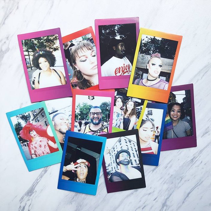 polaroids of various people