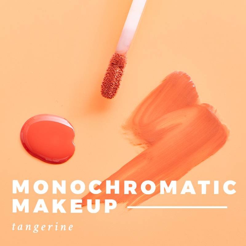 tangerine makeup swatches