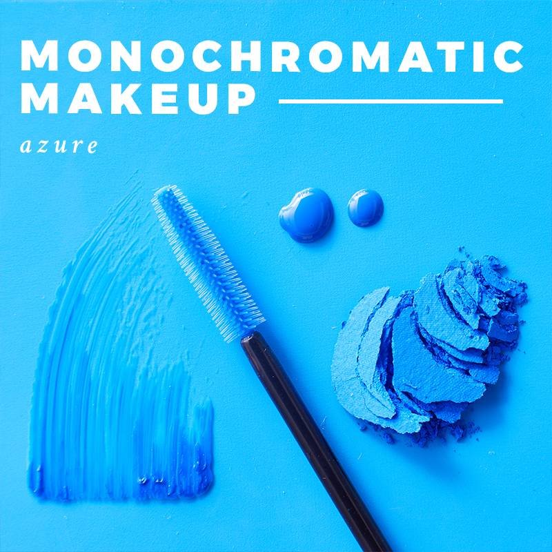 azure blue makeup swatches