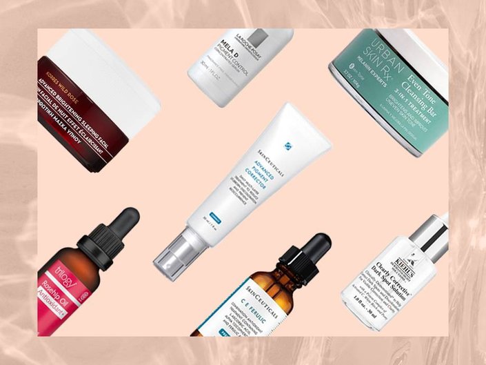 various skincare products