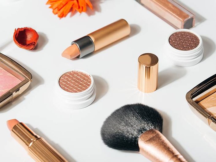 various makeup products