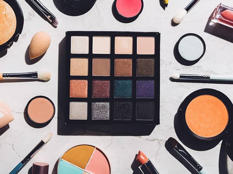 various makeup products