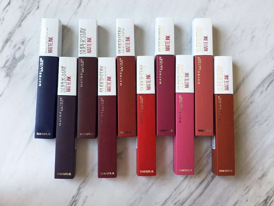 Maybelline superstay top matte ink shades