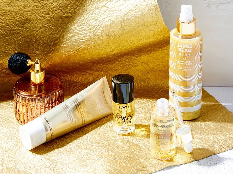 gold-infused beauty products
