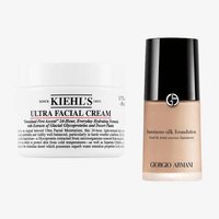 Giorgio Armani Beauty Luminous Silk Foundation, Kiehl’s Ultra Facial Cream