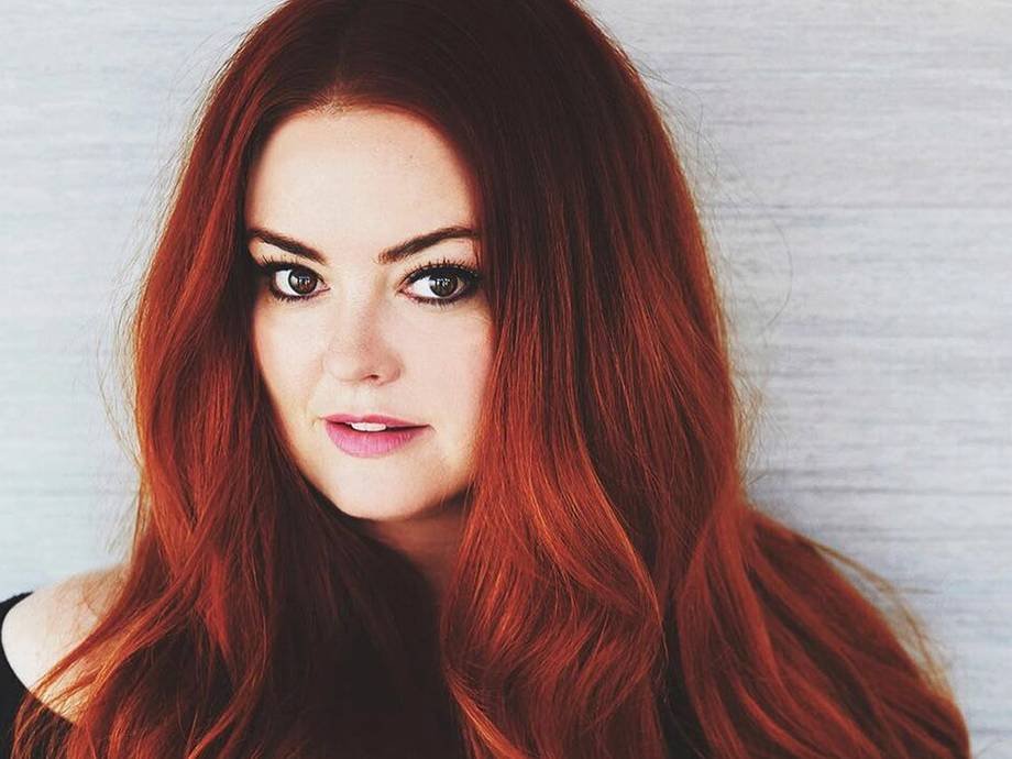 person with long red hair
