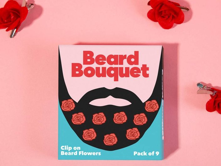 Beard Bouquet Clip on Beard Flowers
