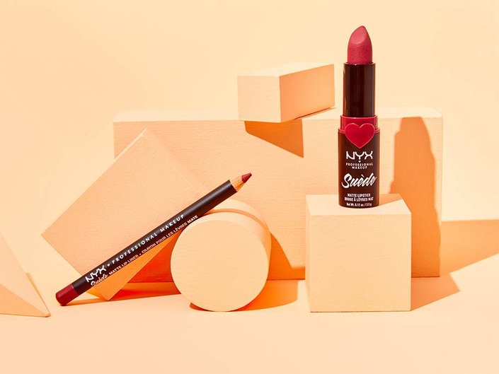 NYX Professional Makeup Suede Matte Lip Liner and NYX Professional Makeup Soft Matte Lip Cream
