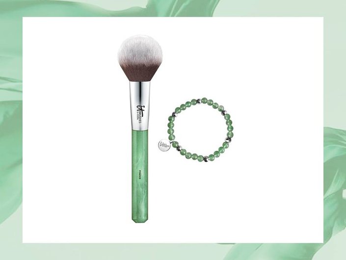 IT Brushes For Ulta Gemstone Brush Therapy Duo in Jade