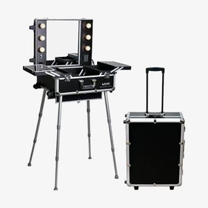 X Large Makeup Artist Train Case with Lights