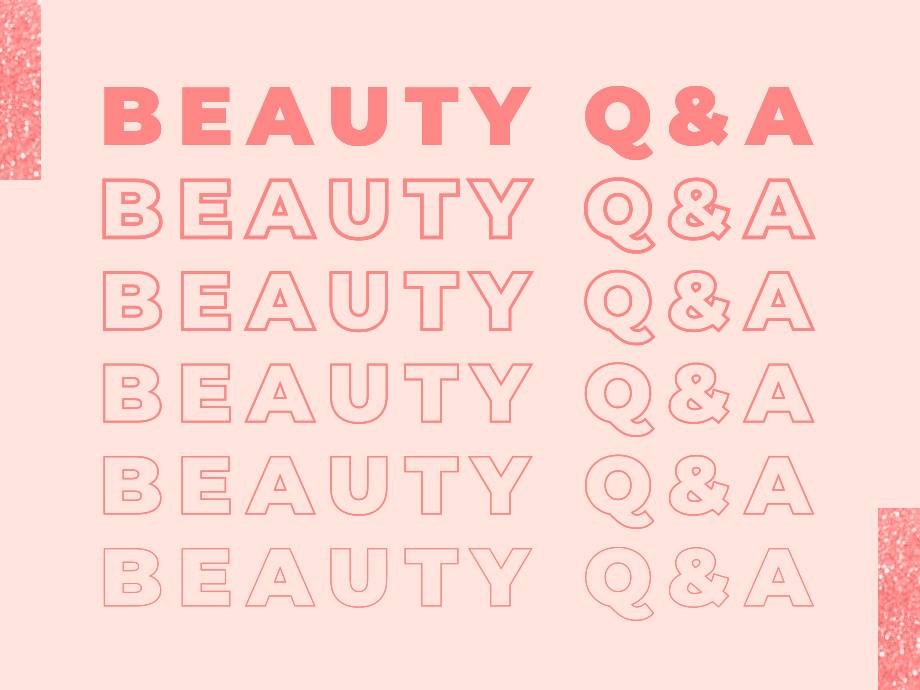 pink beauty q&a graphic