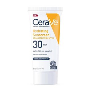 CeraVe Hydrating Body Mineral Sunscreen Lotion SPF 50