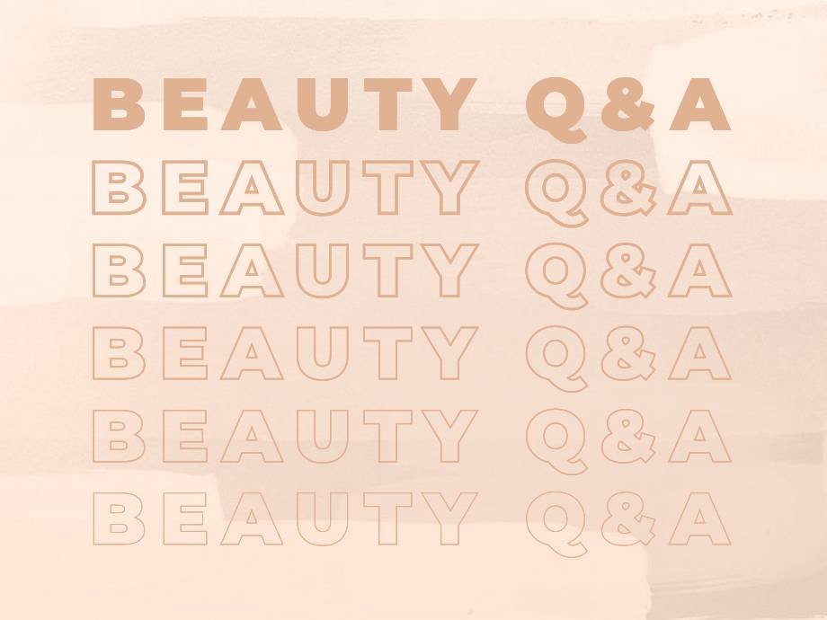 tan and brown beauty q&a graphic