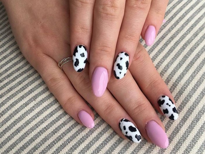 Cow-Print Nails Are Now a Thing and They Look Pretty Damn Chic