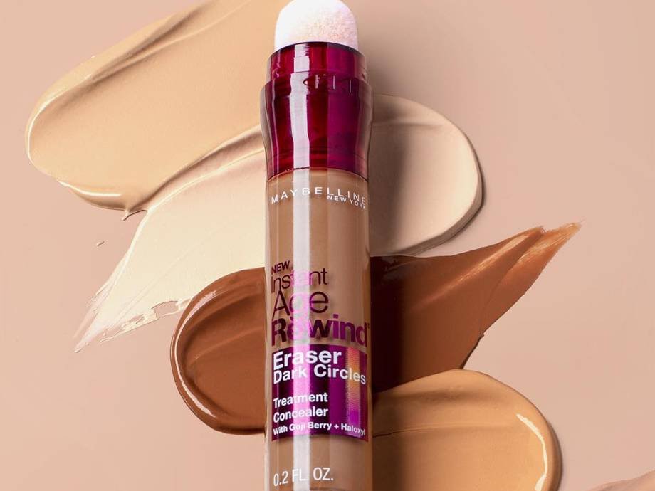 maybelline instant age rewind concealer in concealer swatches in various shades