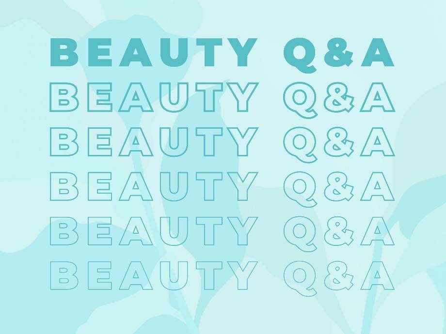 blue beauty q&a graphic