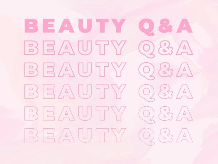 pink beauty q&a graphic