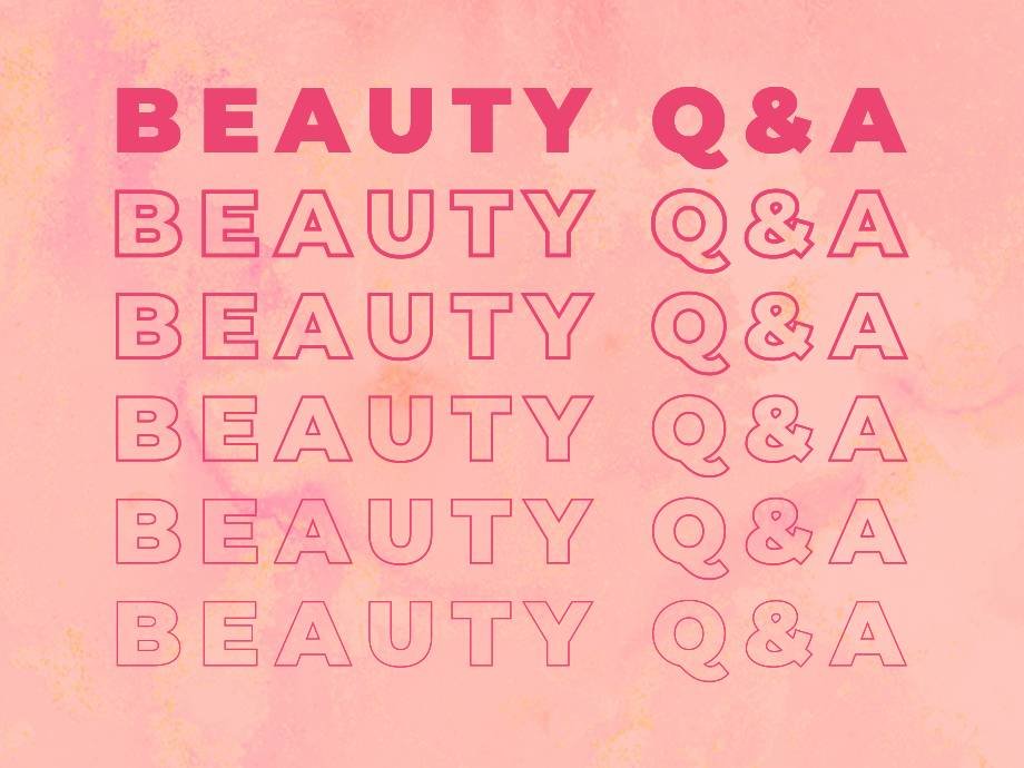 pink beauty q&a graphic