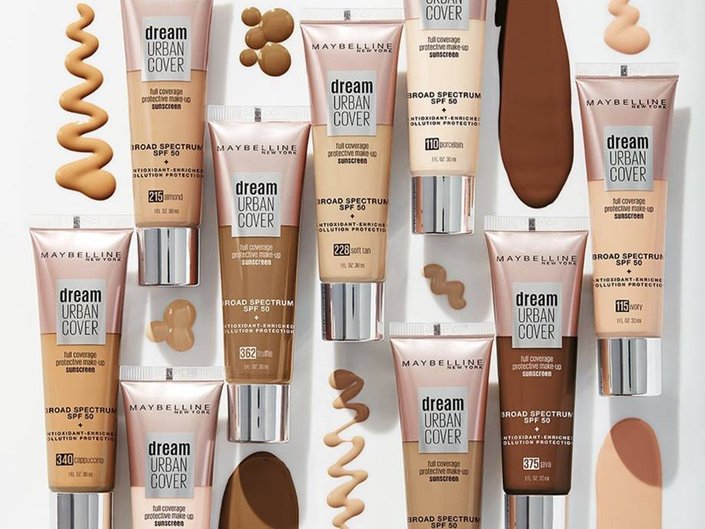 Maybelline Dream Urban Cover Foundation in various shades