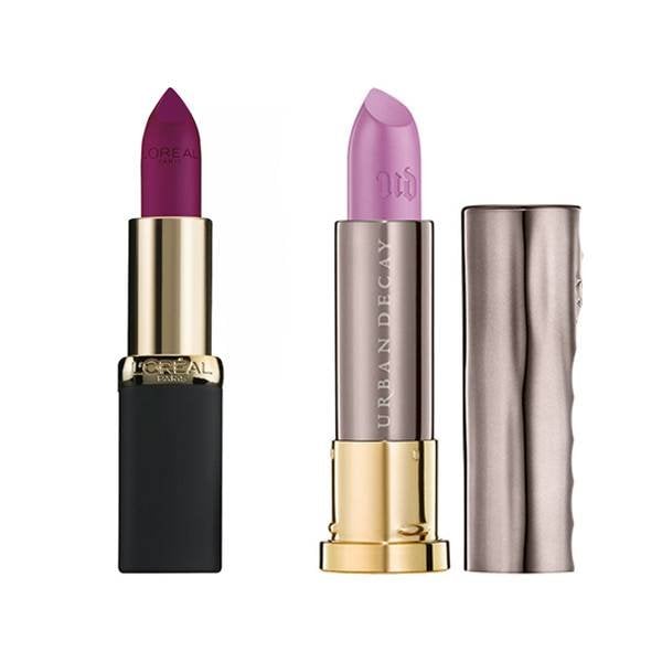 Light top purple lipstick