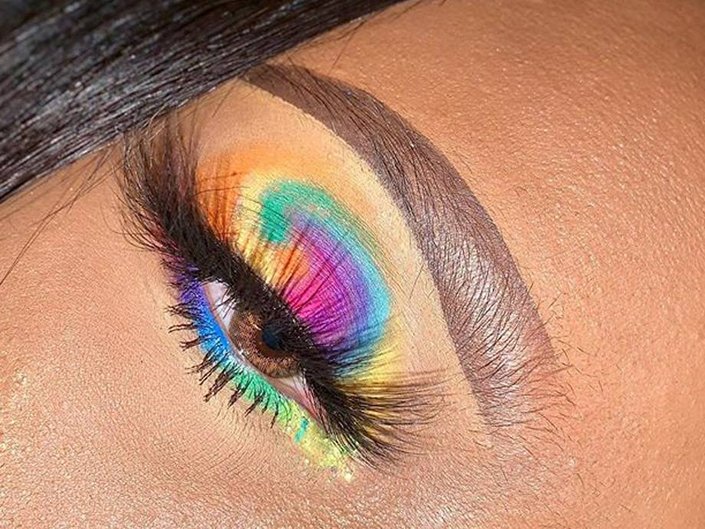 5 Trippy Tie-Dye Eye Makeup Looks That Will Make Your Head Spin