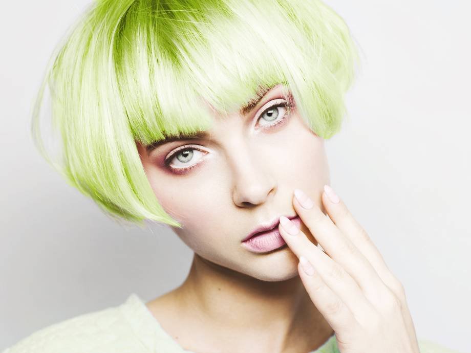 How to Dye Your Hair Lime Green at Home 