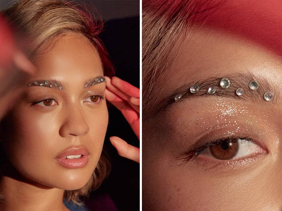 We’re OB-SESSED With This Euphoric Rhinestone Eyebrow Tutorial